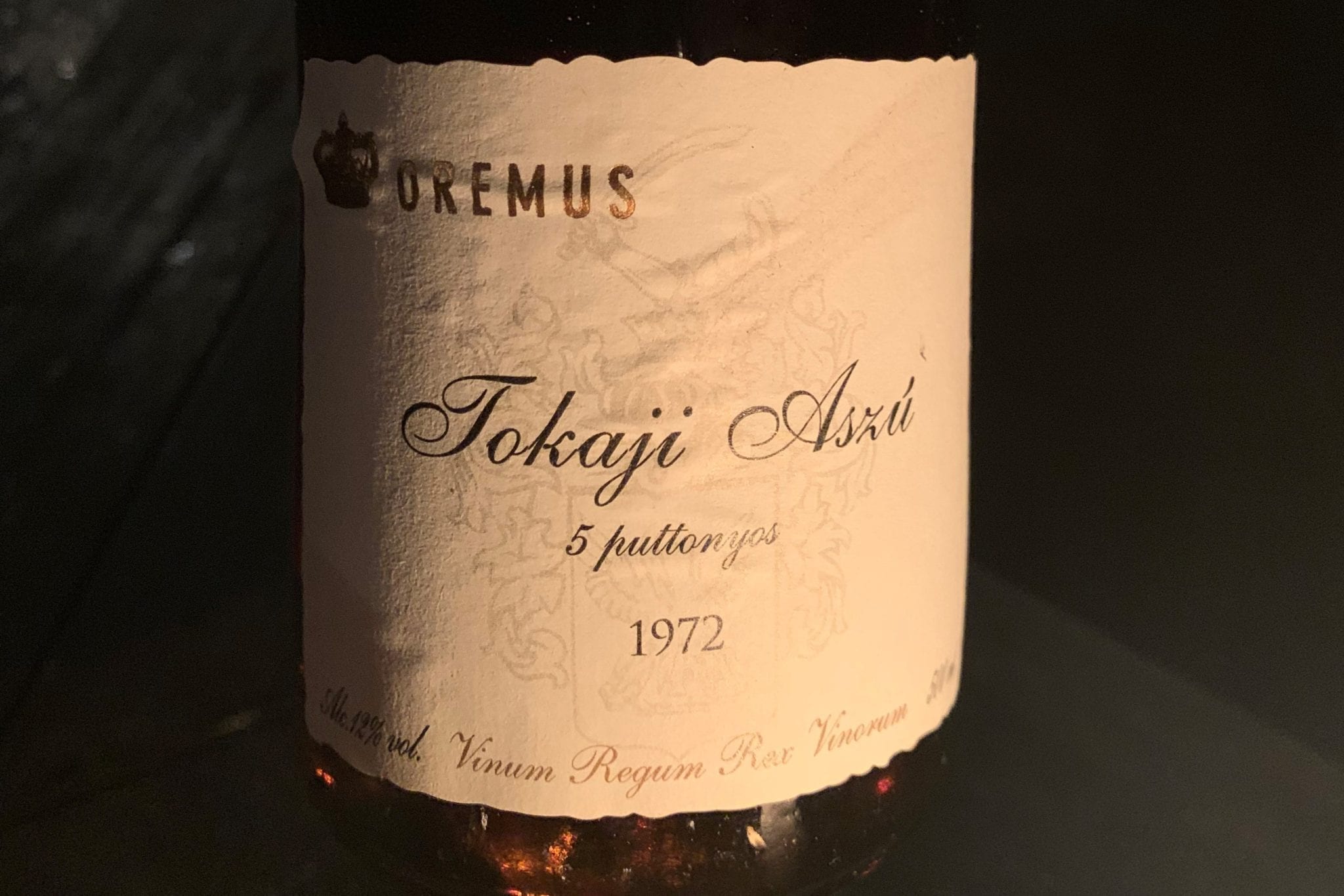 1972 Oremus Tokaji Aszu 5 Puttonyos 'Luxury Legends