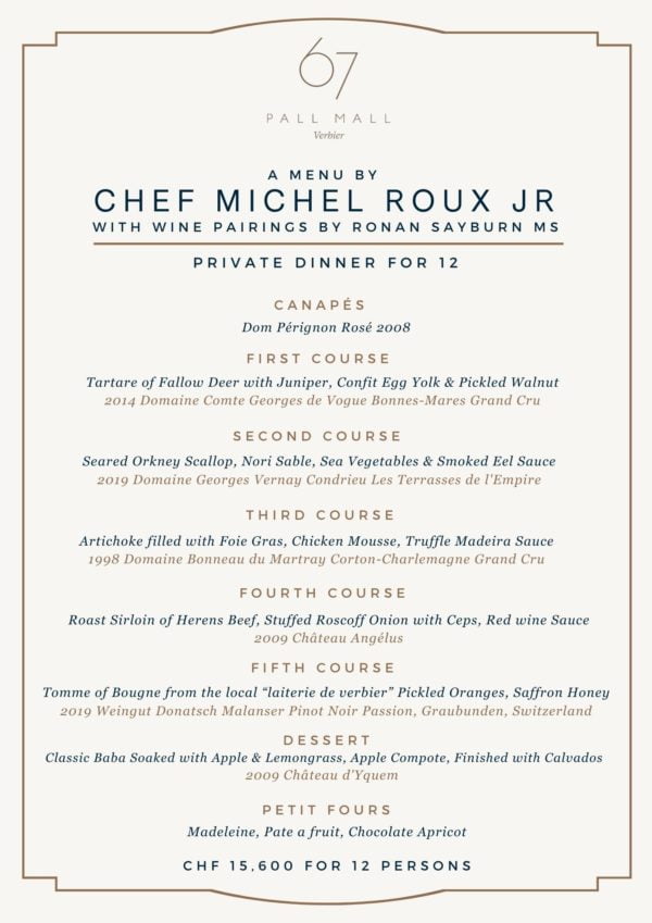 Chef Michel Roux Jr at 67 Pall Mall Verbier – Friday 1st & Saturday 2nd April 2022 - Image 4
