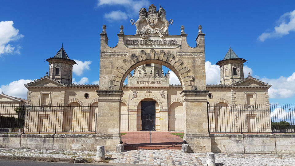 The gatehouse of Château Cos d'Estournel, Saint-Estèphe