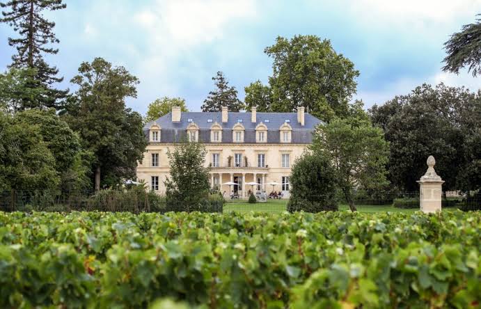 La Maison d'Estournel, a restored 18th-century mansion in the Médoc vines